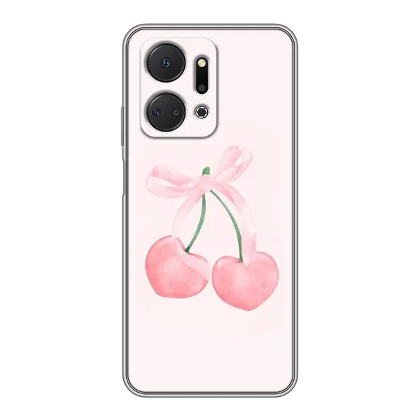Чохол з принтом «Рожеві вишні» для Huawei Honor X7a