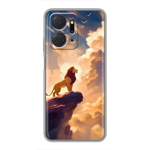 Чехол с принтом «Симба на скале» для Huawei Honor X7a