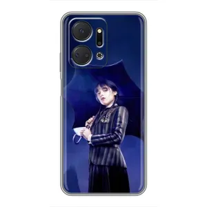Силиконовый чехол с картинкой для Huawei Honor X7a (Венсдей)
