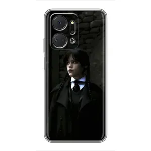 Чохол з дизайном Венздей 2 на Huawei Honor X7a (Темний стиль Венздей)