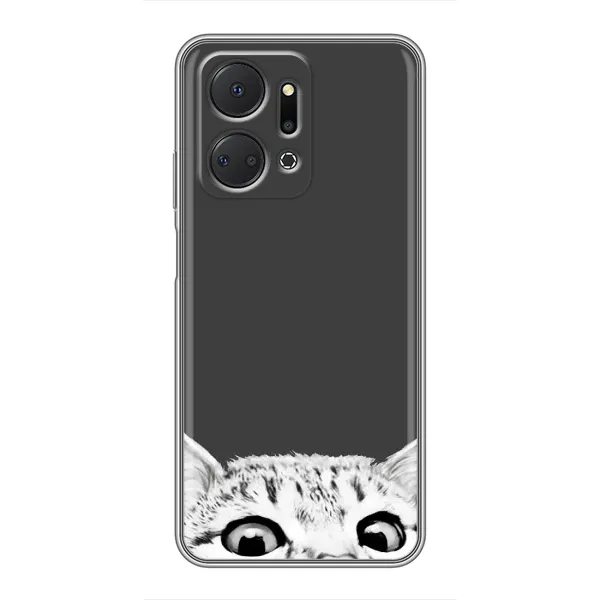 Чехол с принтом «Выглядывает кот» для Huawei Honor X7a