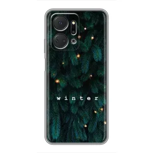 Новогодние, Праздничные Чехлы для Huawei Honor X7a - 2024 год (Winter)
