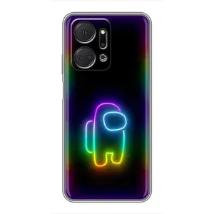 Чехол Амонг Ас для Huawei Honor X7a (AlphaPrint) (Яркий скин)