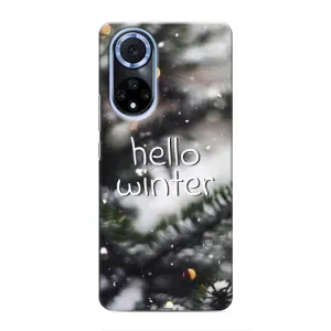 Новорічні, Святкові Чохли для Huawei Honor X7b - 2024 год (Hello winter)