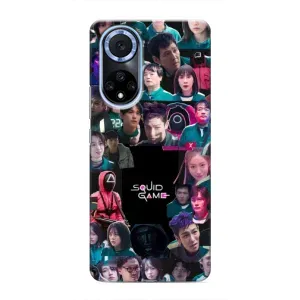 Чохол Гра в кальмара для Huawei Honor X7b (Колаж Гра кальмара)