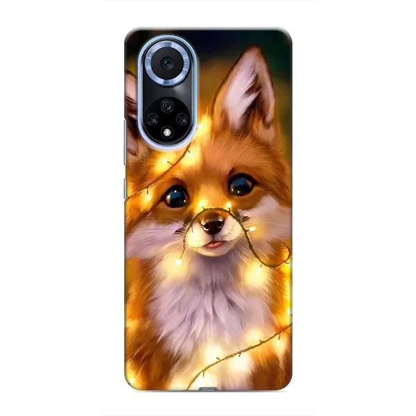 Чехол с принтом «Лисичка в гирляндах» для Huawei Honor X7b Чехол с принтом «Лисичка в гирляндах» для Huawei Honor X7b