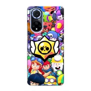 Чехол для Huawei Honor X7b Бравл Старс (VPrint) (Лого Brawl Stars)