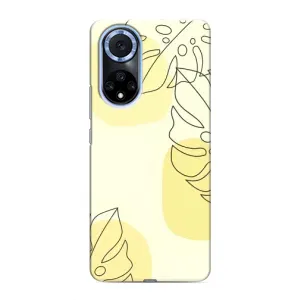 Силиконовый чехол с принтом в цветах на Huawei Honor X7b