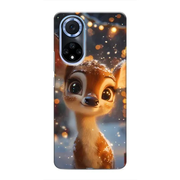 Чохол з принтом «Оленятко серед гірлянд» для Huawei Honor X7b