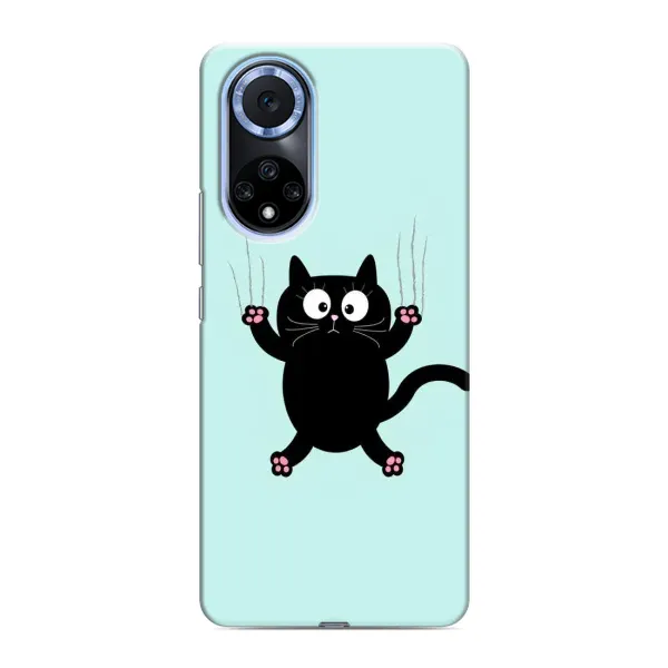 Чехол с принтом «Падающий кот» для Huawei Honor X7b