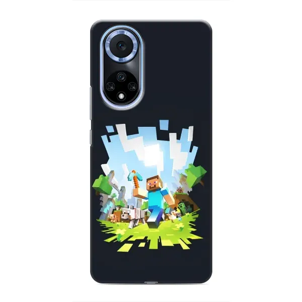 Чехол с принтом «персонажи Minecraft» для Huawei Honor X7b