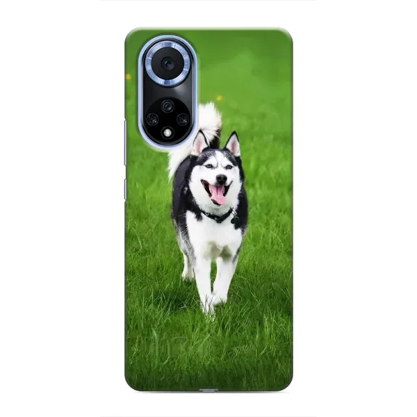 Чехол с принтом «Радостный Хаски» для Huawei Honor X7b