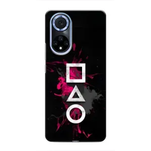 Чохол Гра в кальмара для Huawei Honor X7b (Символи Гра кальмара)