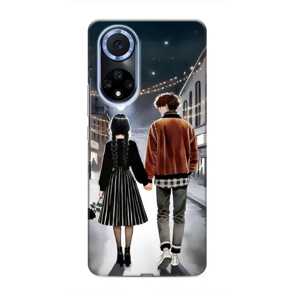 Чехол с принтом «Уэнздей и Тайлер» для Huawei Honor X7b Чехол с принтом «Уэнздей и Тайлер» для Huawei Honor X7b