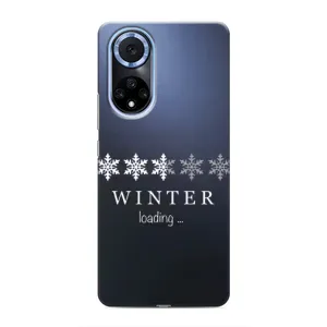 Зимні Чохли для Хуавей Хонор Х7б - прозорий фон (Winter loading)