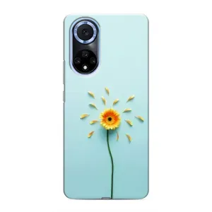 Чохли з квітами для Huawei Honor X7b (VPrint) (Жовта квітка)
