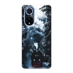 Новорічні, Святкові Чохли для Huawei Honor X7b - 2024 год (Зимовий потяг)