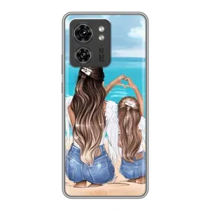 Чохол з друком для Huawei Honor X8 5G - (Мама з дитинкою) (AlphaPrint) (Мама з донькою)