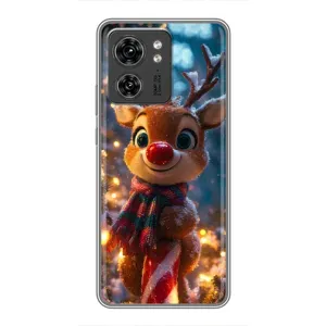 Яскравий чохол для Huawei Honor X8 5G з Зимові Оленята (Олень з шарфом)