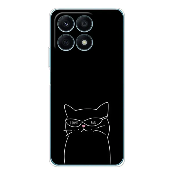 Чехол с принтом «Равнодушный кот» для Huawei Honor X8a