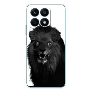 Чехлы с картинками животных Huawei Honor X8a (Черный ЛЕВ)