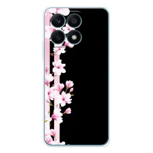 Чехол для Хуавей Хонор х8а - с принтом (Дизайнерские) (AlphaPrint) (Цветочки)