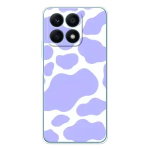 Чохол з принтом корови на Huawei Honor Х8а (Фіолетова Бурьонка)
