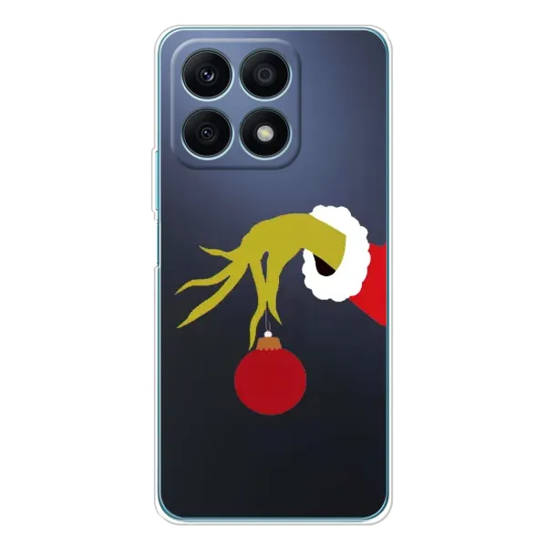 Чехол с принтом «Гринч с игрушкой» для Huawei Honor X8a