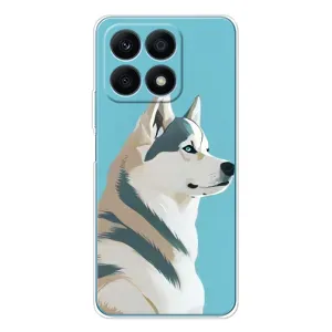 Чехол с Хаски для Huawei Honor X8a - (AlphaPrint) (Хаски арт)