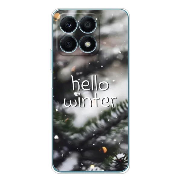 Чехол с принтом «Hello winter» для Huawei Honor X8a Чехол с принтом «Hello winter» для Huawei Honor X8a