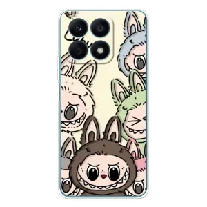 Чехол с Лабубу на Huawei Honor X8a (Золотая обезьяна Bored Ape)