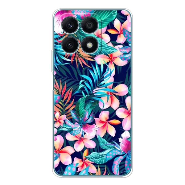 Чехол с принтом «Красочные цветы» для Huawei Honor X8a