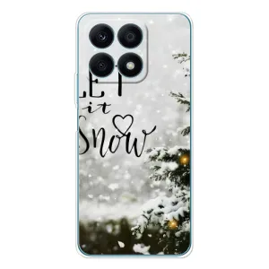Новогодние, Праздничные Чехлы для Huawei Honor X8a - 2024 год (Let it snow)