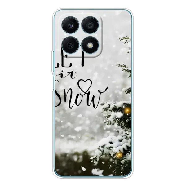 Чехол с принтом «Let it snow» для Huawei Honor X8a Чехол с принтом «Let it snow» для Huawei Honor X8a
