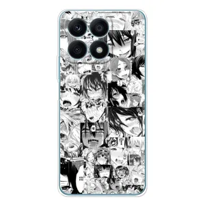 Анимешный чехол для Huawei Honor X8a (Ahegao manga)