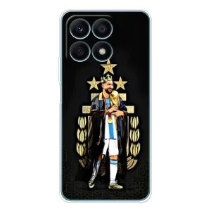 Чехлы для Huawei Honor X8a (Leo чемпион) (AlphaPrint) (Месси Король)