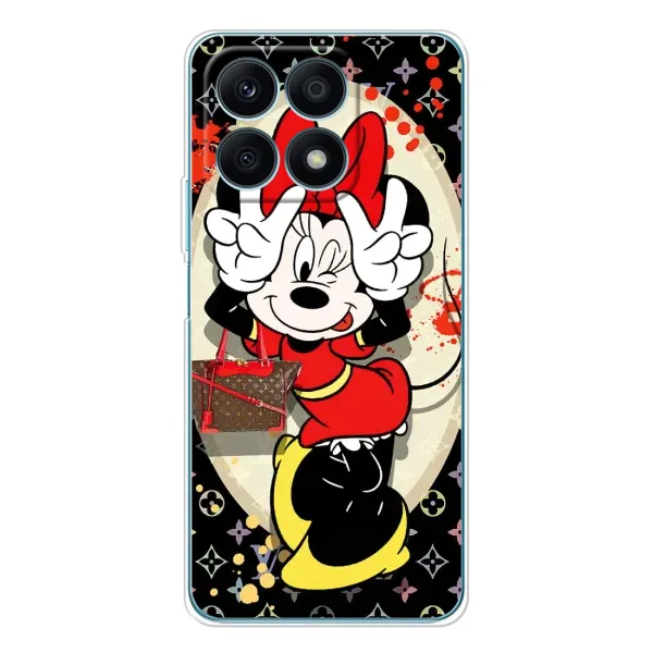Чехол с принтом «Минни peace» для Huawei Honor X8a