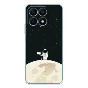 Космические Чехлы для Хуавей Хонор х8а (VPrint) (На луне)