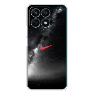 Чехол для Huawei Honor X8a - с принтом Найк (AlphaPrint) (Найк красный)