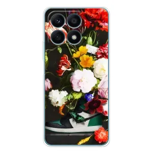 Брендновые Чехлы для Huawei Honor X8a - (PREMIUMPrint) (Nike цветы)