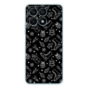 Новогодние, Праздничные Чехлы для Huawei Honor X8a - 2024 год (Новогодний фон)