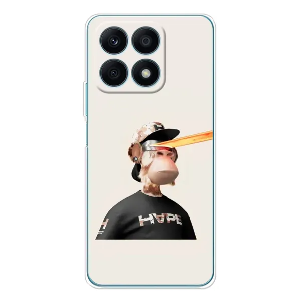 Чехол с принтом «обезьяна NFT в очках» для Huawei Honor X8a Чехол с принтом «обезьяна NFT в очках» для Huawei Honor X8a