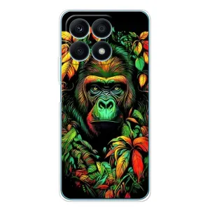 Чехол с Обезьянами Huawei Honor X8a - (AlphaPrint) (Обезьяна в тропиках)