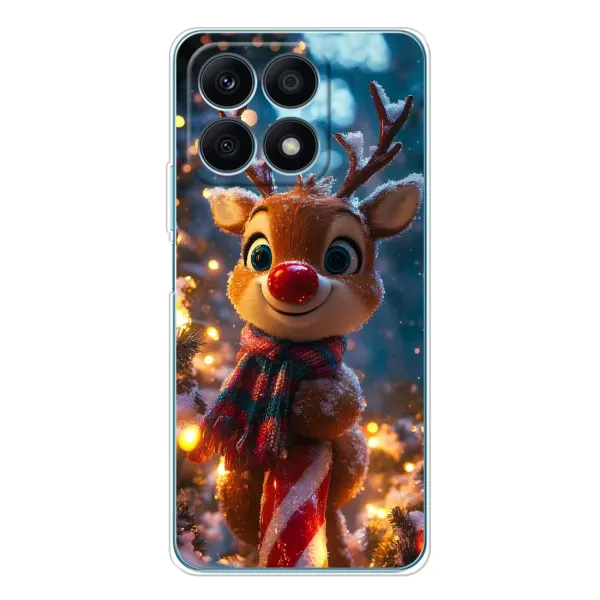 Чохол з принтом «Олень з шарфом» для Huawei Honor X8a