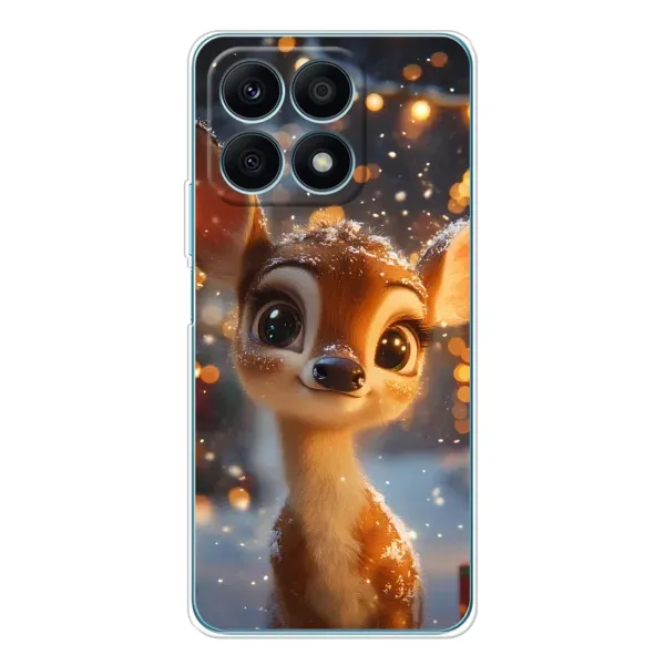 Чохол з принтом «Оленятко серед гірлянд» для Huawei Honor X8a