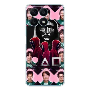 Чохол Гра в кальмара для Huawei Honor X8a (Учасники Гра кальмара)