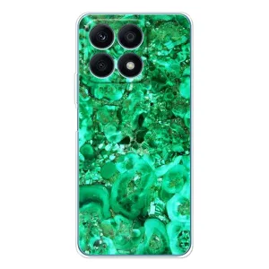 Мраморный чехол на Huawei Honor X8a (VPrint) (Салатный Мрамор)
