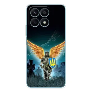 Чехлы с картинкой ЗСУ для Huawei Honor X8a (AlphaPrint) (Солдат ЗСУ)