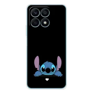 Чохол з принтом Стіч на Huawei Honor X8a (Стіч на чорному)