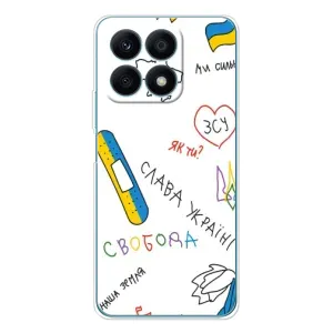 Чохли (Доброго вечора, ми за України) для Huawei Honor Х8а (AlphaPrint) (Стикер)